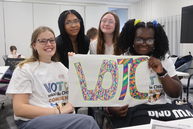 children and young people at the Voice of the Child Conference