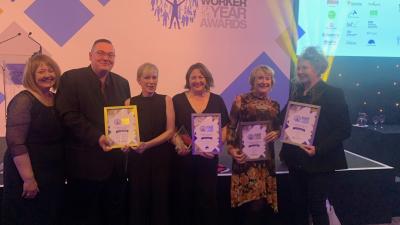 Cafcass representatives at the Social Worker of the Year Awards 2023